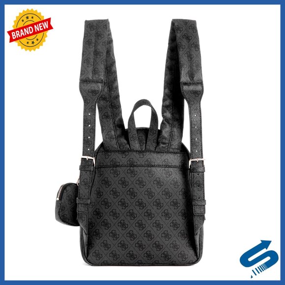 Quilted Tech Backpack with Detachable Pouch, 7.2L Capacity